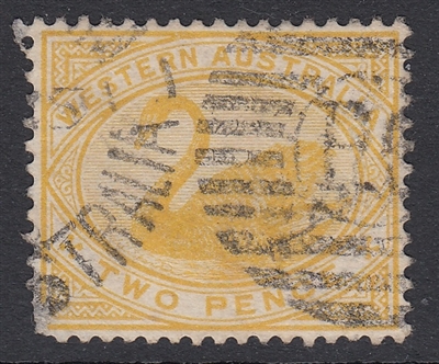 WA SG 113w INVERTED WATERMARK 1898 1907 2d bright yellow